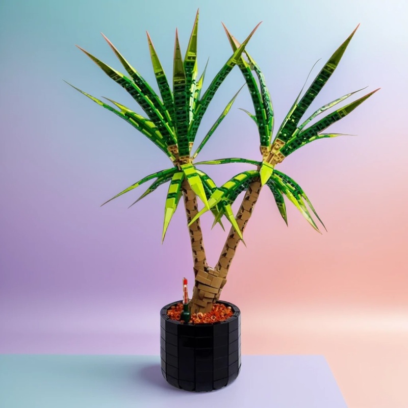 Dracaena Marginata - 1961 قطعة MOC نموذج قلعة القرون