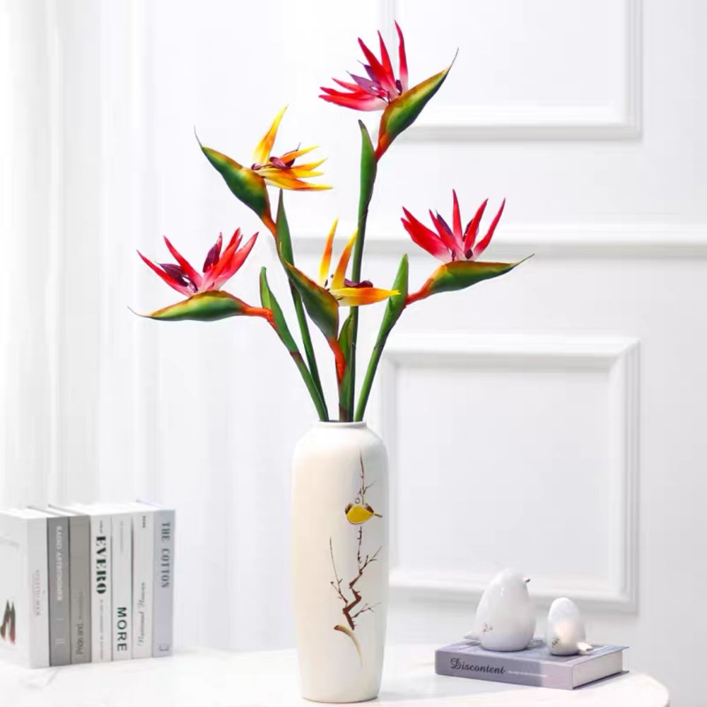 Bird Paradise Strelitzia - نباتات صناعية طويلة الساق تشبه طيور