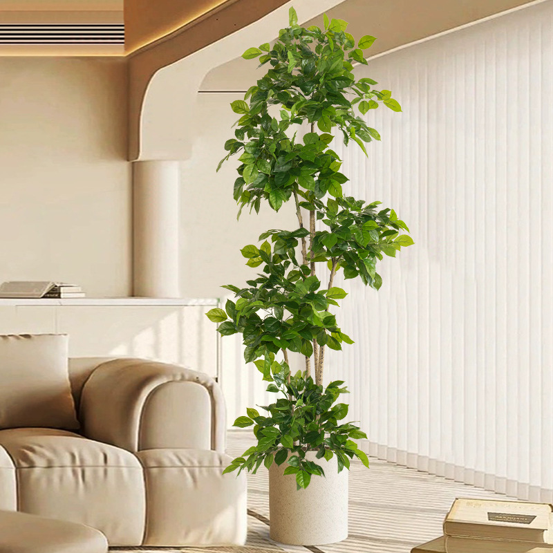 Ficus Lyrata Tree - 2-78in نباتات وهمية كبيرة الاصطناعي شجرة