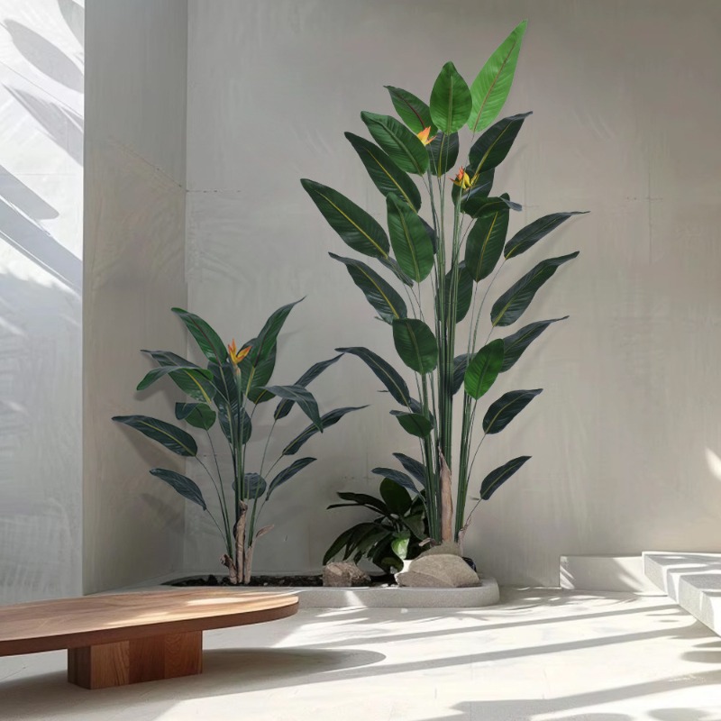 Bird Paradise Strelitzia - نبات ستريليتزيا اصطناعي كبير وواقعي، نبات