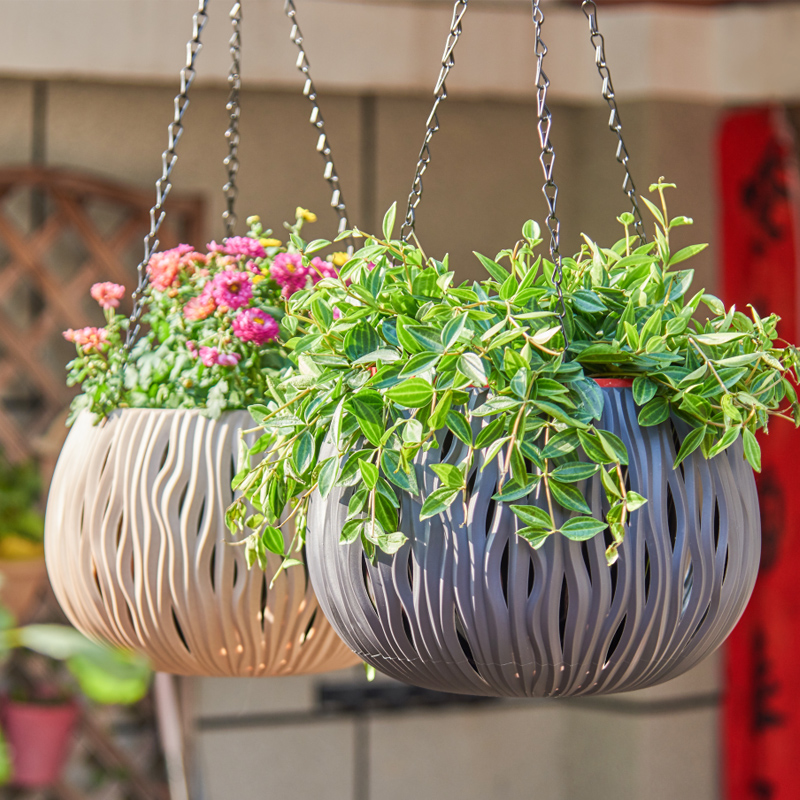 Spider Plant Hanging - وعاء معلق، شكل شخصي من البلاستيك،