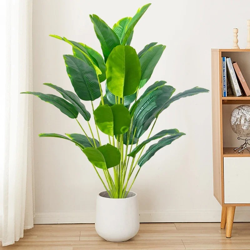 Ficus Lyrata Tree - نباتات صناعية بطول 67-112 سم، شجرة