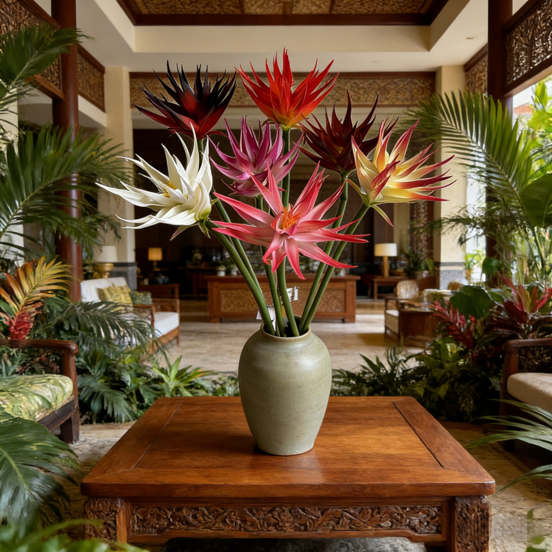زهرة طائر الجنة الاصطناعية (1  - مراجعة Bird Paradise Strelitzia وسعره