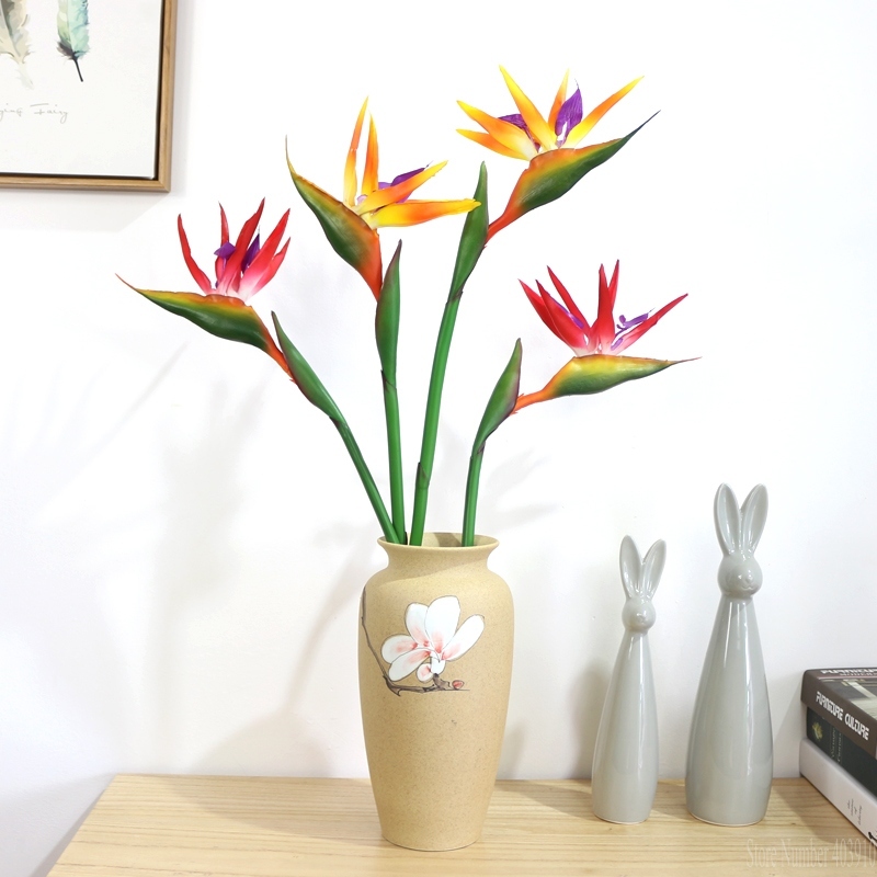 زهرة سيليكون صناعية بطول 90 سم - مراجعة Bird Paradise Strelitzia وسعره